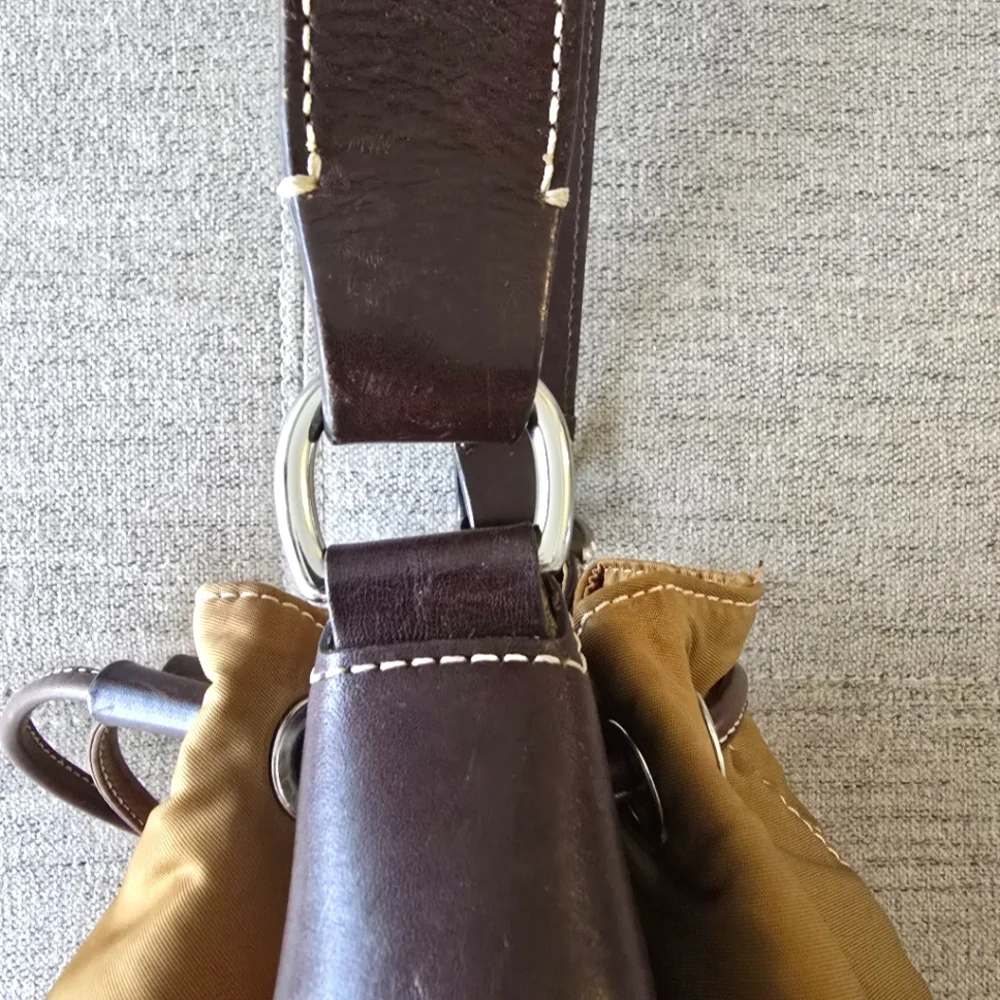 Dooney & Bourke Copper Wayfarer Drawstring Bucket Bag - Picture 5 of 8